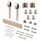 Prime-Line Heavy Duty Barn Door Track Kit, Smooth Rolling, Side Mount, Satin Nickel (1 Kit) N 7551 - alternate 1
